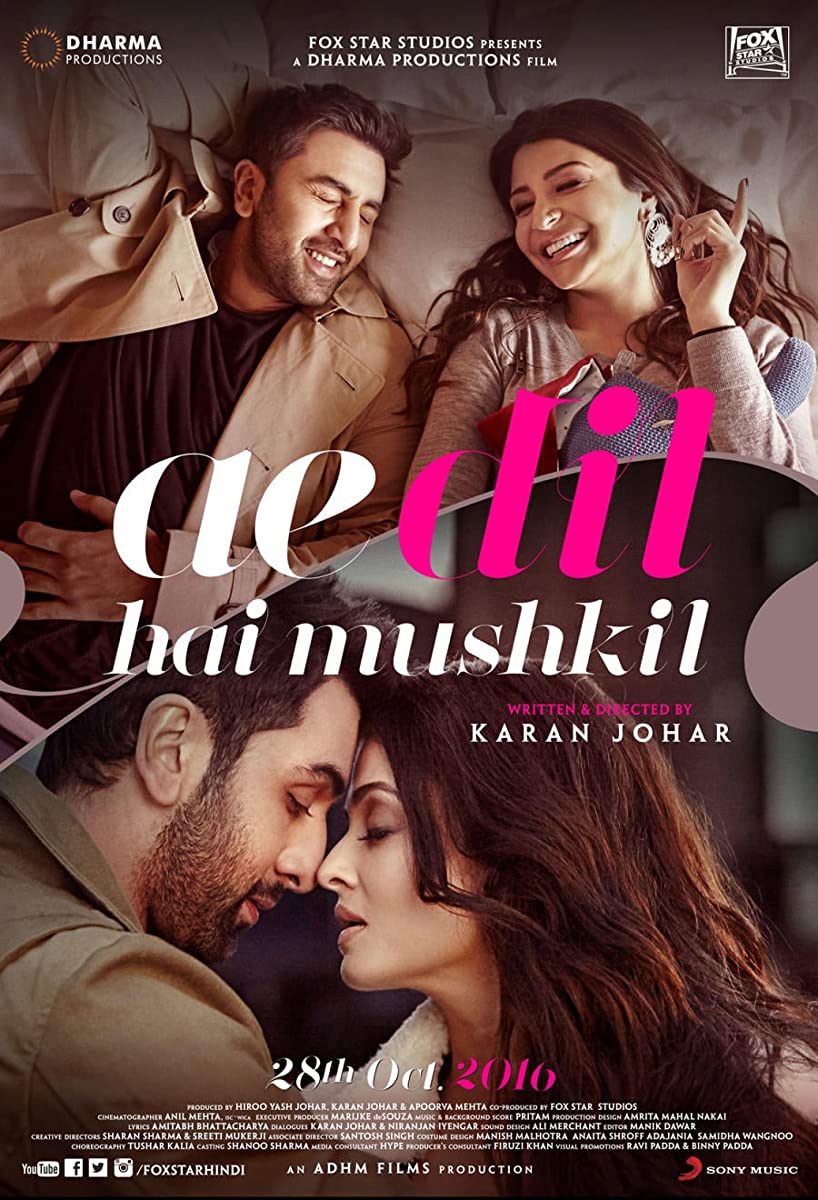 فيلم Ae Dil Hai Mushkil 2016 مترجم فيلم Ae Dil Hai Mushkil 2016 مترجم